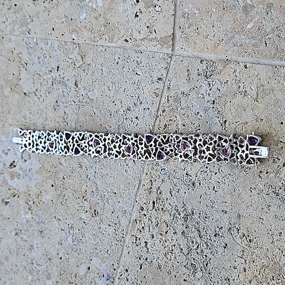 Charles Winston for JTV Sterling Silver & Bella Luce Gemstone Bracelet - Picture 14 of 16